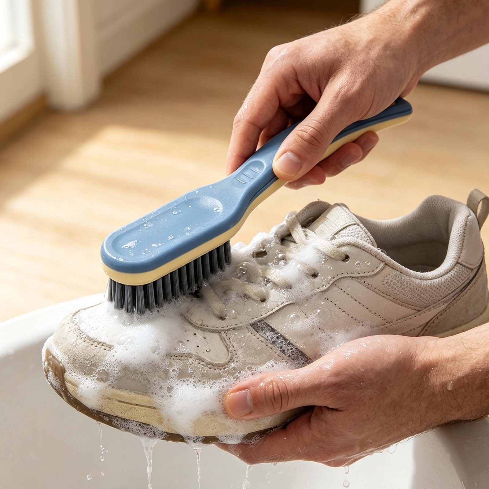 Handheld Kitchen Scrub Brush, Non Scratch Deep Cleaning Brush with ...