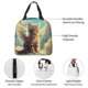 thumbnail image 4 of Fotbe Sunshine Cloud Cute Cat Bolsa Térmica con Estampado y Forro de Aluminio Grueso Bolsa de Almuerzo con Bolsillo Frontal para Hombres y Mujeres, Ideal para Trabajo, Escuela, 4 of 8