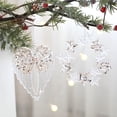 thumbnail image 2 of Camal 1 pieza de adorno colgante de acrílico transparente con forma de alce de ballet, campana de copo de nieve de Navidad, colgante de Navidad, decoración del hogar, regalos de Año Nuevo, 2 of 5