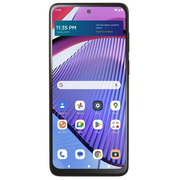 Walmart Family Mobile Motorola Moto G Power 5G (2023), 128GB, 4GB RAM, Black - Prepaid Smartphone [Locked to Walmart Family Mobile]