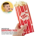thumbnail image 3 of 1 oz Paper Popcorn Bags Bulk (100 Pack) Small Red & White Pop-corn Bag Disposable for Carnival Themed Party, Movie Night, Halloween, Popcorn Machine Accessories & Supplies, Individual Servings, 3 of 7