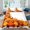 style2797, variant on Thanksgiving Duvet Cover Colorful Autumn Leaves Seasonal Foliage Maple Oak Aspen Trees Botany r Pastel Orange Holiday Gift