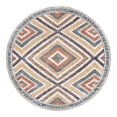 thumbnail image 3 of Unique Loom Aramis Collection Area Rug - Rio (10' Round Blue/Cream), 3 of 7