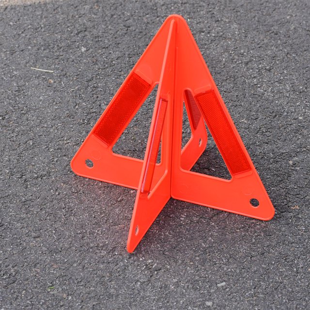 Triángulos de advertencia, luz de advertencia de automóvil Triangular a prueba de agua (1 pieza, rojo) ZefeiWu 8390605597268