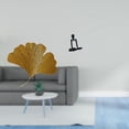 thumbnail image 2 of Esculturas de pared de hojas,Esculturas de pared de hierro forjado con hojas de ginkgo,Escultura de pared con hojas de ginkgo para colgar,Figura de escritorio,Escultura abstracta de pensador, 2 of 8
