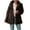 Coffee, variant on Women Oversized Cardigan Fashion Lapel Collar Fuzzy Fleece Coats Solid Open Front Winter Warm Faux Fur Jacket Outerwear