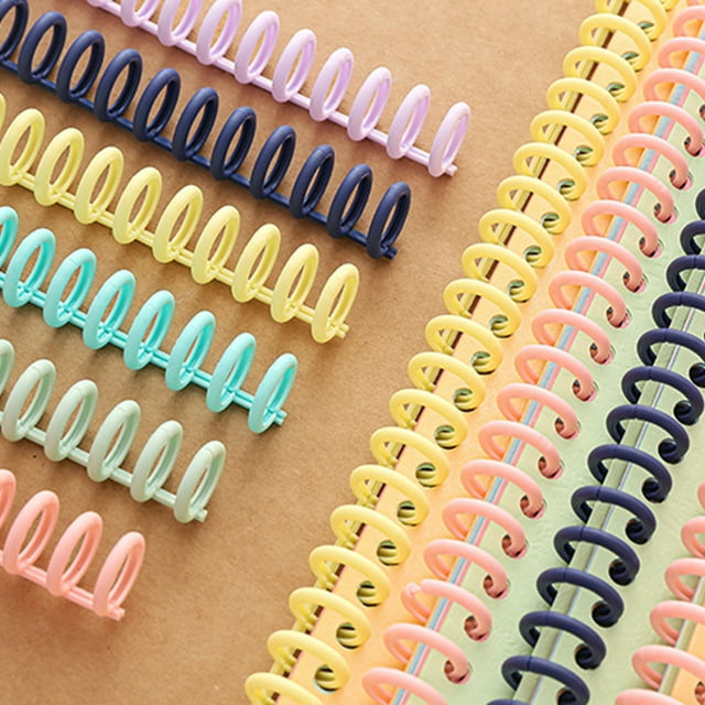 mmirethe 10pcs/set Reusable Plastic Binder Spines Convenient And Durable Solution For Loose Leaf Binders Deep pink+10pcs