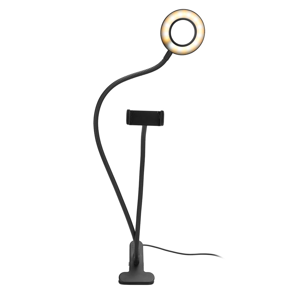 NFTIGB Folding LED Light High Brightness Tattoo Lamp Adjustable Clip On Nail Art Lamp Black, Professional Desktop Curing Dryer for Manicure Pedicure and Precision Beauty Tasks, Portable Tool