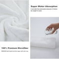 thumbnail image 3 of Jessy Home 12 Pack White Hand Towel Set 16"x31" Soft Highly Absorbent Quick Dry Bathroom Bath Hand Towels Microfiber Plush Towels, 3 of 7