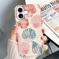 thumbnail image 4 of Case for iPhone 17, Beach Pink Seashell Summer Phone Case, Trendy Frosted Silicone Shockproof Cover for Girl Women, 4 of 7