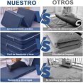 thumbnail image 3 of Colchón Plegable de Espuma Viscoelástica, Cama Portátil Colchoneta Seccionado en 4, Tapete de Siesta con Funda Lavable Colchón de Piso, Almohadilla Individual Camping Invitado, 3 of 4