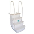 thumbnail image 1 of Main Access iStep Above Ground Pool Entry Steps Ladder w/ LED Light + 2 Weights, 1 of 11