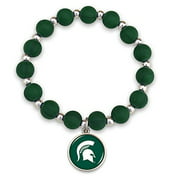 FTH Michigan State Spartans Silicone Beaded Stretch Bracelet