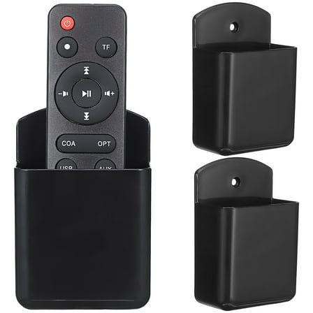 3 Pcs Wall Storage Box Mounted Hanging Tv Brackets Stand Black