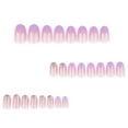 thumbnail image 4 of KUFptva Almond Press on Nails Glossy Fake Nails Stick on Nails in 12 Sizes 24Pcs French Nails Tips for Nails Art Decorations, 4 of 7