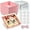 Pink, variant on chalian 50 Pack Small Clear Treat Boxes - Dessert Boxes To Go - 5Inch Disposable Paper Mini Containers for Cookie, Cake Slice, Charcuterie, Bakery, Pastry, Strawberry, Baked Goods Packaging (Pink)