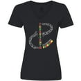 thumbnail image 3 of Inktastic Juneteenth-celebrating Freedom- Breaking Chains Women's V-Neck T-Shirt, 3 of 5