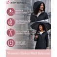 thumbnail image 2 of URBAN REPUBLIC Womens Rain Jacket Lightweight Insulated Water Resistant Windbreaker for Women, 2 of 7