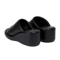 thumbnail image 3 of YDN Women Open Toe Wedge Mid Heel Mules Slip on Platform Slide Sandals Summer Beach Dressy Slippers Size 5.5 Black, 3 of 4