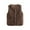Z2-Coffee, variant on YDFCWXW 2025 Fashion Women Fur Vest Short Sleeveless Jacket Winter Warm Coats Outwear Comfy Soft Waistcoat Black, M