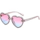 thumbnail image 1 of heart sunglasses kids girls - boys children are love heart shaped sunglasses trendy cute forage 3-10, 1 of 5