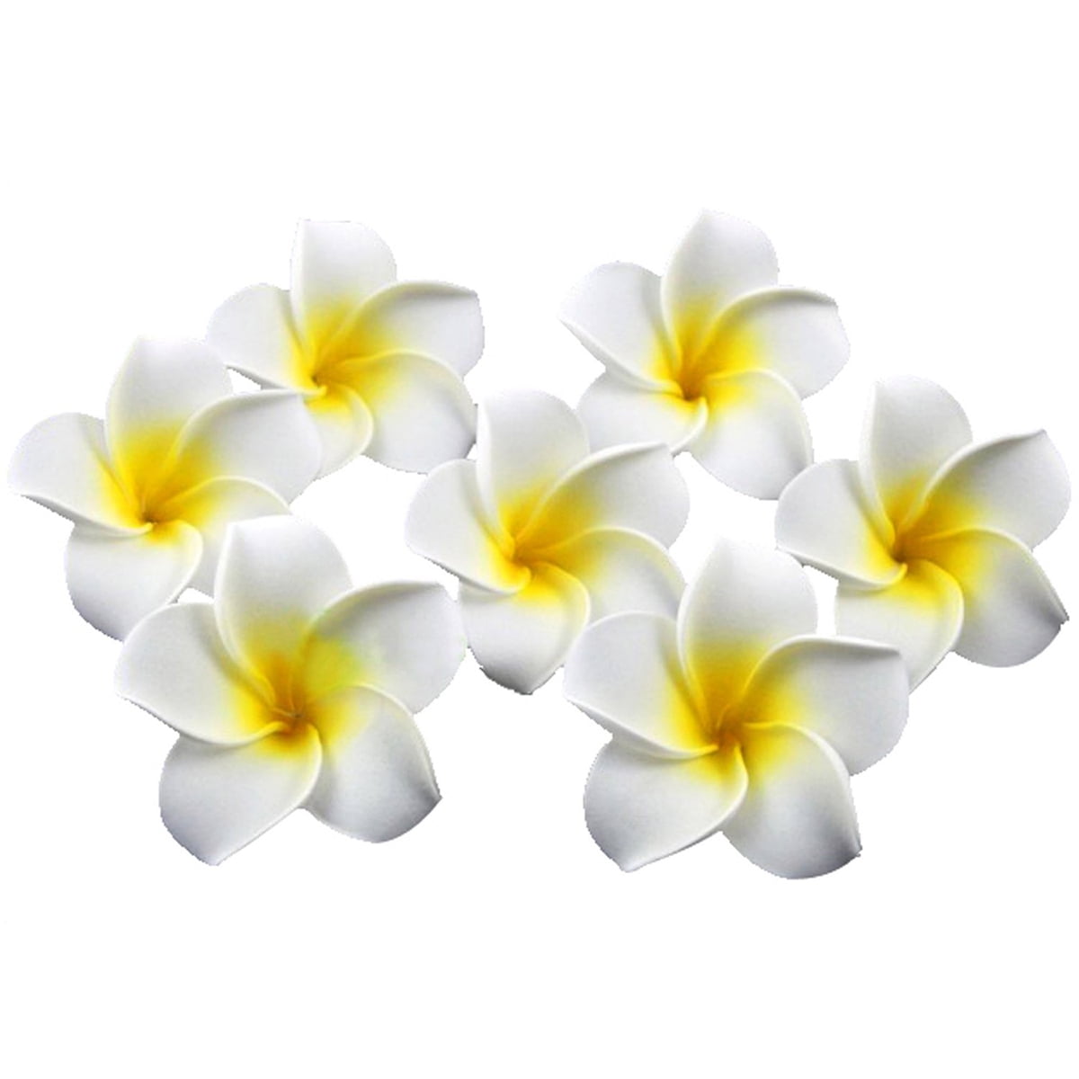 NUOLUX Plumeria Flower Artificial Hawaiian Flowers Petals Frangipani