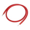 thumbnail image 1 of Unique Bargains 1 Pc Cable Inversor de Batería Cable de Batería 3/8" 5/16" Lug 1/0 AWG Gauge 3.5FT Rojo Cobre Estañado, 1 of 1