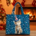 thumbnail image 4 of Ankishi American Flag Tote Bag Men Quilted Cat Vintage Casual Patriotic Fashion Large Shoulder Hobo Tote Bag for Shopping, 4 of 6