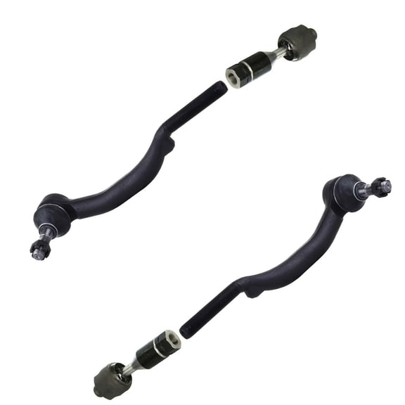4 Pc Steering Set Front Inner & Outer Tie Rod Ends Driver and Passenger Side Fits select: 2002-2009 CHEVROLET TRAILBLAZER, 2002-2009 GMC ENVOY