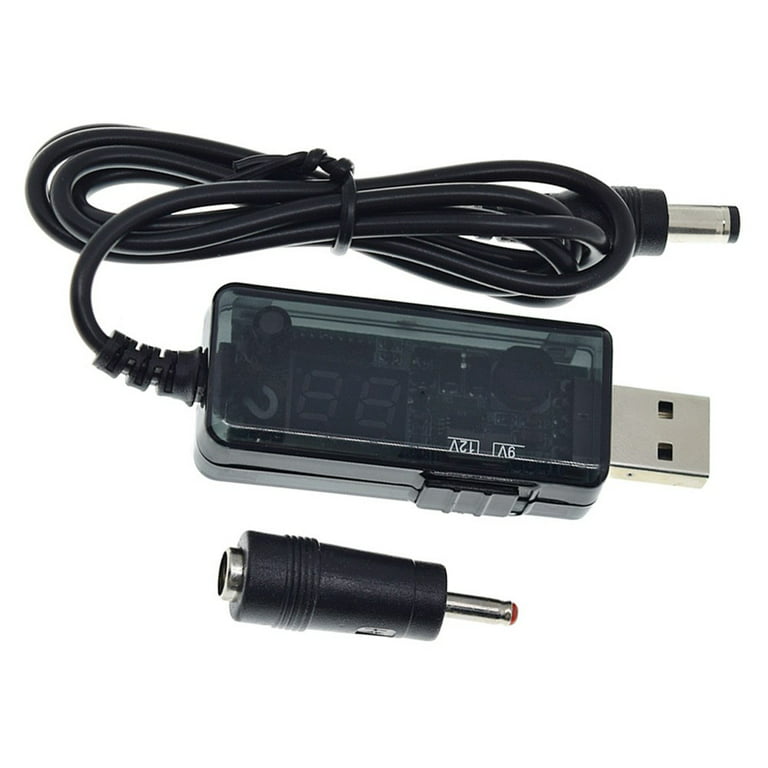 USB-Boost-Konverter, DC 5 V auf 9 V, 12 V, USB-Boost-Konverter-Kabel +