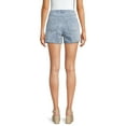 thumbnail image 3 of Time and Tru Women's Embroidered Denim Shorts, 3 of 5