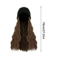 thumbnail image 2 of Fashionable Hooded Wig Knit Hat for Women Featuring Long Curly Hair for Everyday Use in Multiple Colors, 2 of 7