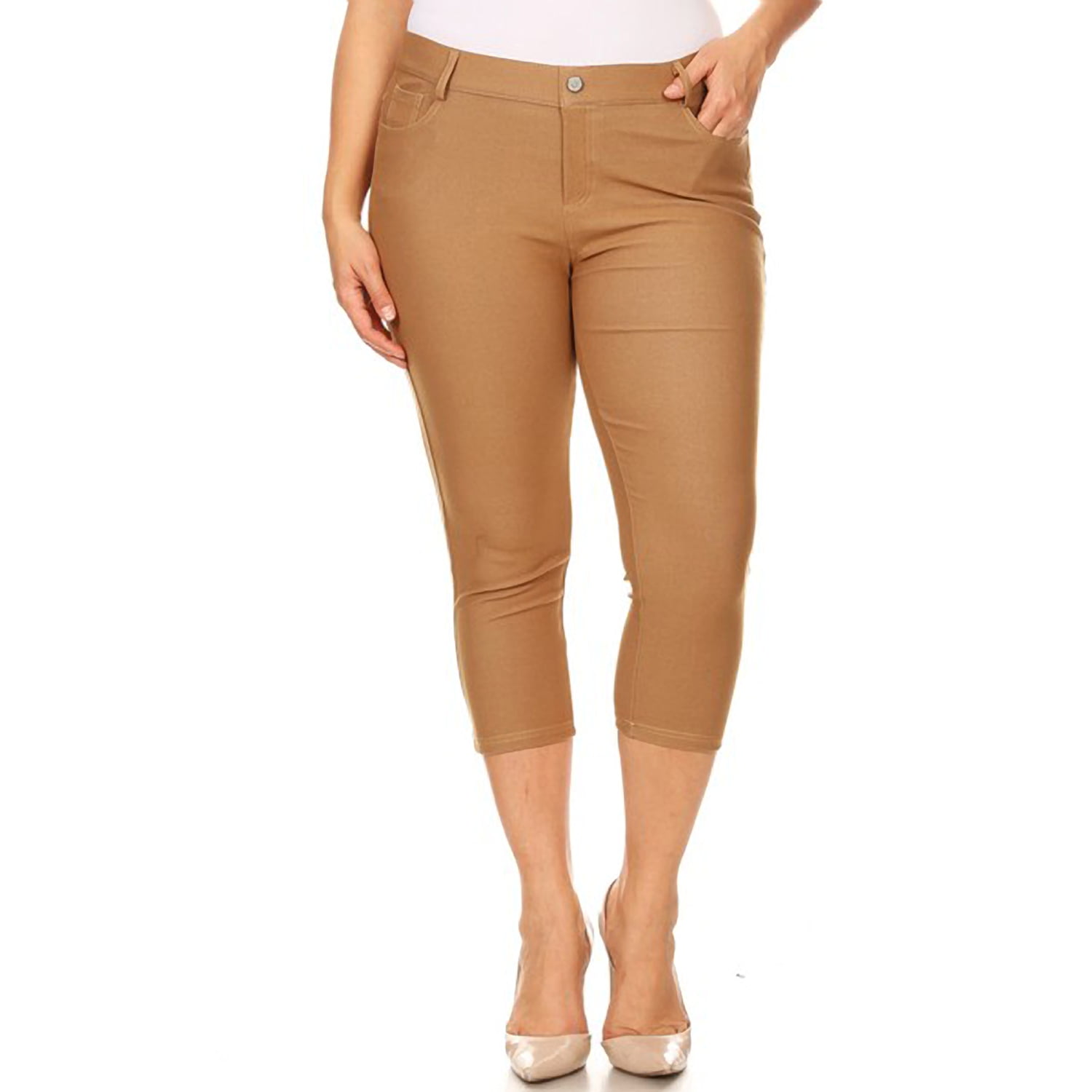 khaki colored jeggings