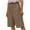 Brown, variant on MaFYtyTPR Shorts for Women Plus Size Women's Spring and Elastic Waist Cotton Linen Versatile Straight Leg Casual Pants Capris
