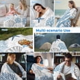 thumbnail image 5 of Blue Grey Coastal Cooling Blanket,Lightweight Breathable Summer Throw Blanket with Double Sided Cold Effect,Summer Beach Coral Shell Starfish Picnic Blankets Bed Sheet for Hot Sleepers 40"x60", 5 of 8