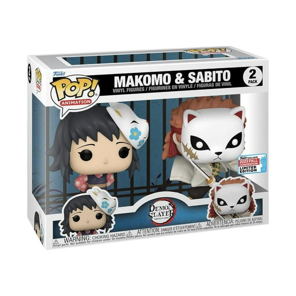 Funko Pop! - Demon Slayer, Makomo & Sabito 2 Pack New York Comic Con 2023 Exclusive
