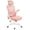 White/Pink, variant on Alpinel Ergonomic Mesh Office Chair, High Back Desk Chair with flip-up Armrests, Adjustable Padded Headrest Lumbar Support for Home Oiffce Game Room, White/Gray