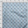 thumbnail image 3 of oneOone Velvet Light Blue Fabric Floral Sewing Craft Projects Fabric Prints By Yard 58 Inch Wide, 3 of 4