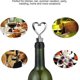 thumbnail image 3 of 3 Metal Heart-shaped Bottle Stoppers For Acsergery Wine Champagne Sparkling Wine Beer Saver Sealer Gift, 3 of 5