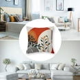 thumbnail image 5 of Boho Summer Pillow Covers  Burnt Orange Tropical Leaf Outdoor Decorative Throw Pillows, Mid Century Abstract Art Farmhouse Decor Pillowcase Cushion Cover for Couch Sofa, 5 of 7