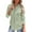 Light green, variant on Shirts for Women Trendy, Yigetop Fall Long Sleeve Shirts for Women Cotton Linen Button Down Blouses Ruched Stand Collar Tops Blusas Elegantes Para Mujer Blackish Green, L