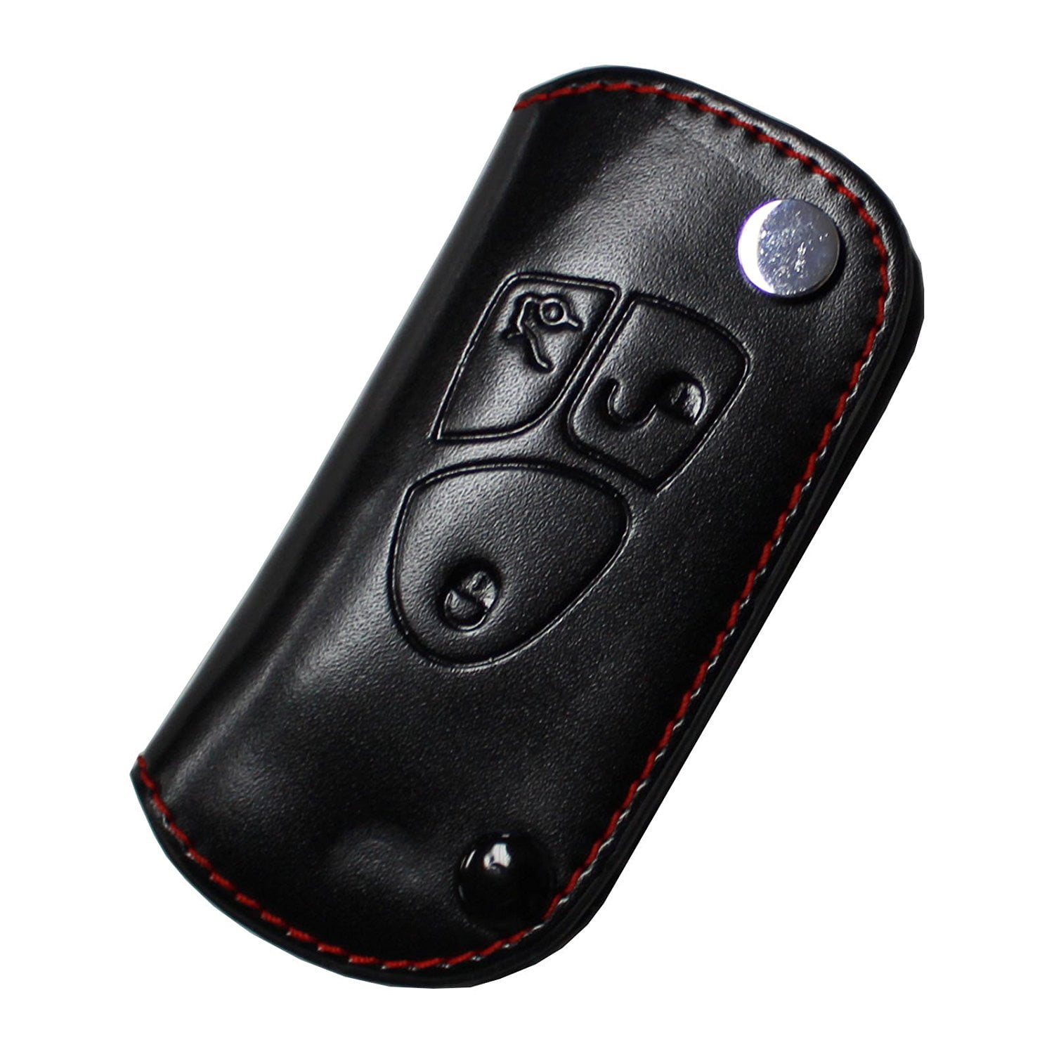 Universal Car PU Leather Smart Remote Key Chain Holder Fob Bag Case Cover YD