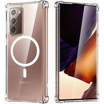 Dteck MagSafe Compatible Samsung Galaxy Note20 Case, Magnetic Clear Case for Samsung Galaxy Note 20 5G, Slim Shockproof Crystal Clear Cover Sleek Protective Case, Transparent