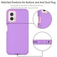 thumbnail image 6 of Takfox 3-in-1 Heavy Duty Bumper Cell Phone Case for Motorola Moto G Power 5G 2024, Purple, 6 of 8
