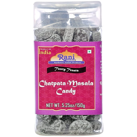 Rani Chatpata Masala Candy 5.25oz (150g) Vacuum Sealed, Easy Open Top, Resealable Container ~ Indian Tasty Treats | Vegan | Gluten Friendly | NON-GMO | Indian Origin