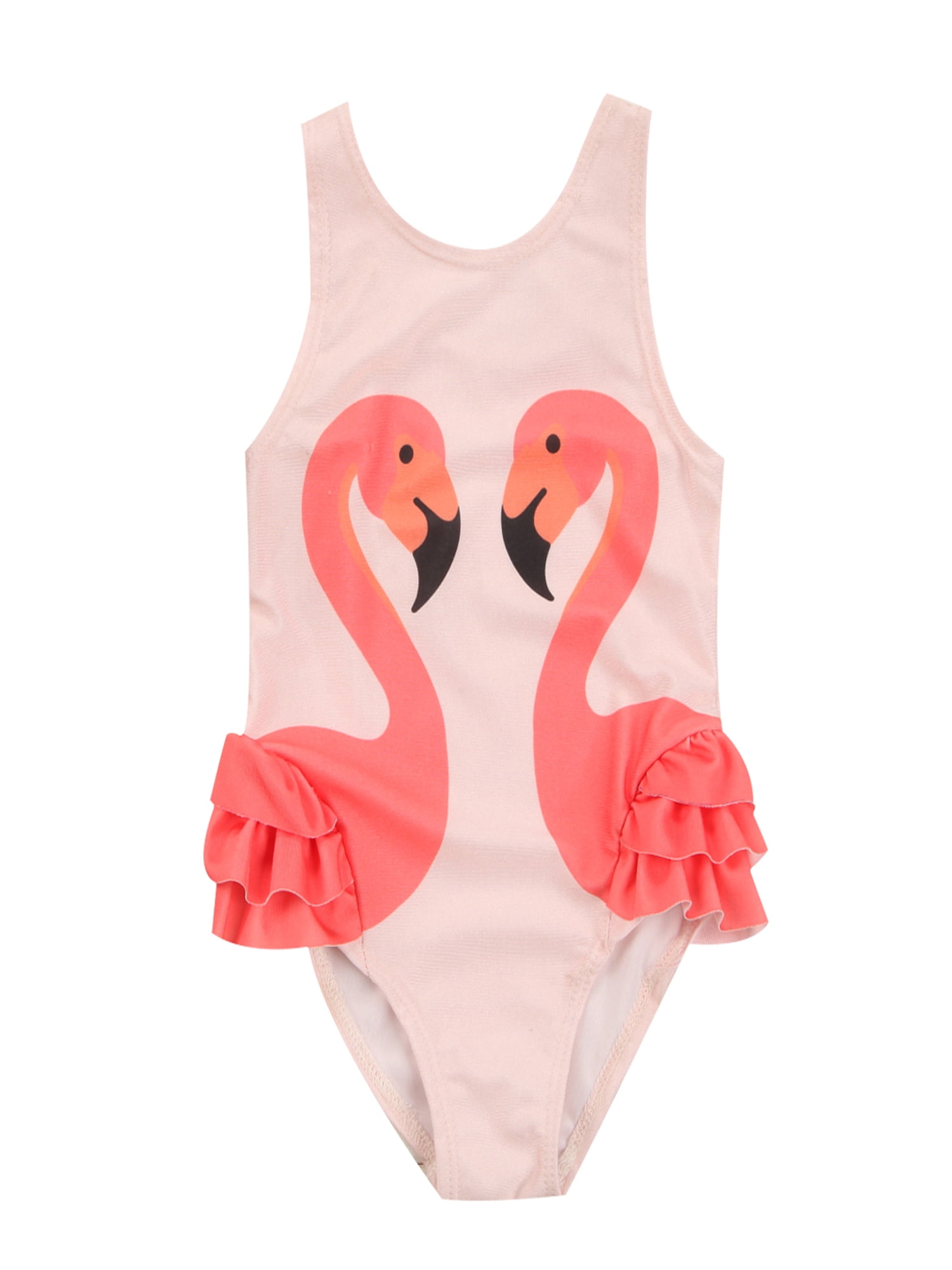 Canis Newborn Kids Baby Girls Flamingo Swimwear Swimsuit Bikini