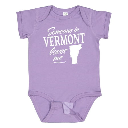 

Inktastic Someone in Vermont Loves Me Gift Baby Boy or Baby Girl Bodysuit