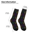 thumbnail image 2 of Rocae Mardi Gras Carnival for Girls Boys Crew Socks,Children's Socks, Kids Socks, Toddler Socks: Daily Wear with Kids School Uniform, 2 of 5