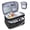 Black (with Code Lock), variant on Lockable Travel Medication Carry Case Black (with Code Lock) for Prescription Vitamins and Supplies