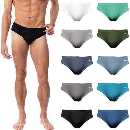

AMERICAN HEAVEN Men’s Tagless Comfort Flex Fit Sport Bikini Briefs | Cotton Rayon Seamless Bikini Underwear | 10 Pack